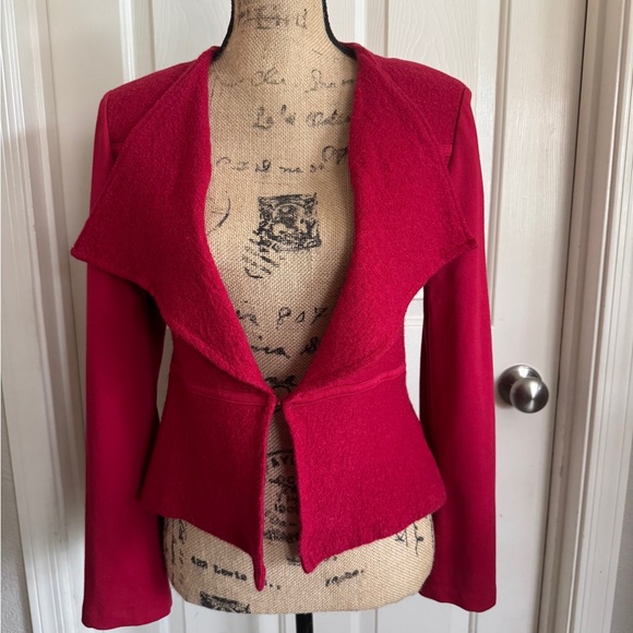 Chico's Ponte Wool Blazer Top Jacket Women’s Size 0/S - Picture 1 of 9